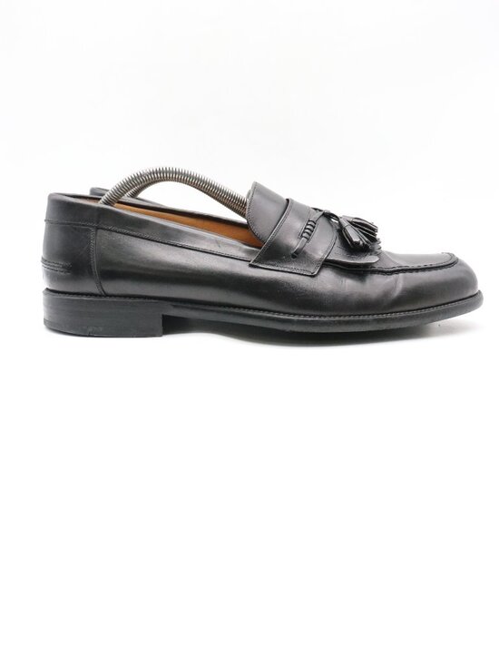 Mezlan Romano Tassel Loafers Men\'s 11.5 M Black Leather Dress Shoes Kiltie main image 4